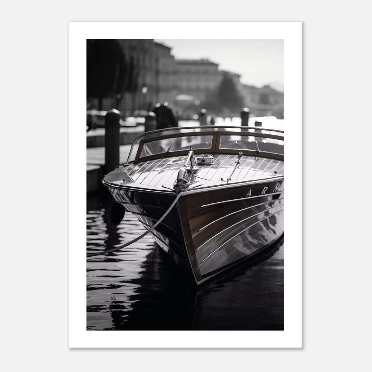 Classic Riva Boat on Lake Como, Italy