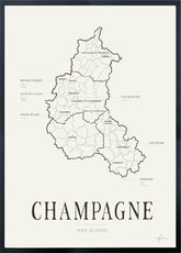 Champagne Wine Map