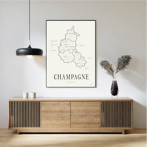 Champagne Wine Map