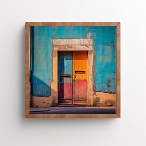 Colorful door in Stone Town, Zanzibar, Tanzania