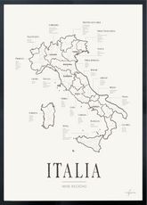 Italia Wine Region Map