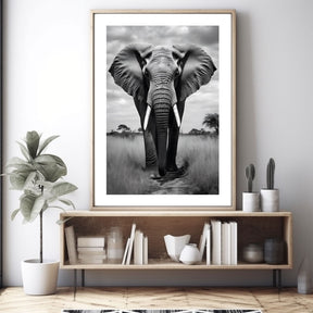 Elephant in the fields of Serengeti, Tanzania