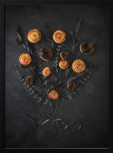 Peach and plum mini tarts bouquet Poster