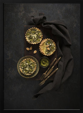 Zucchini tartlets Poster