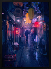 Tokyo Blue Rain Poster