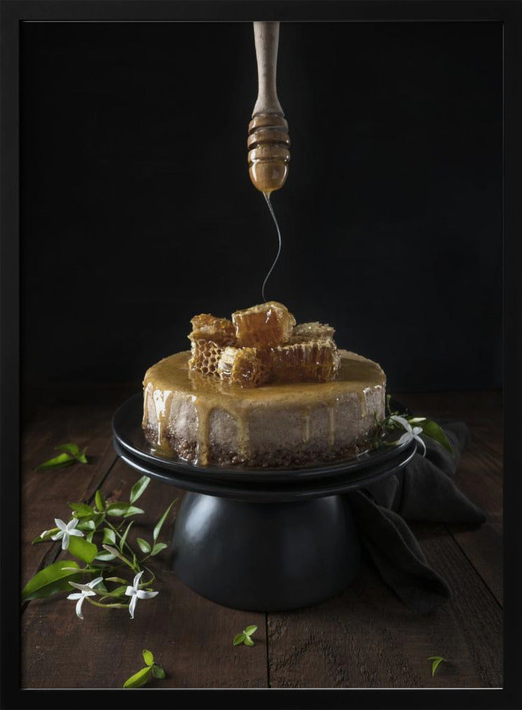 Baklava cheesecake and honey comb Poster