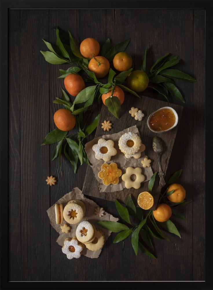 Mandarin Linzer Cookies Poster