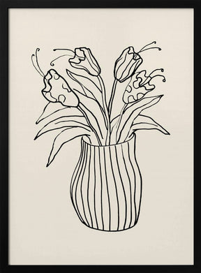 Vase Sketch Poster