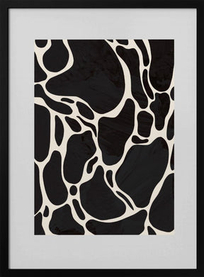 Giraffe Grey Poster