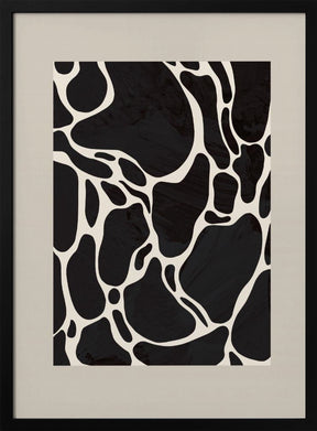 Giraffe Sand Poster