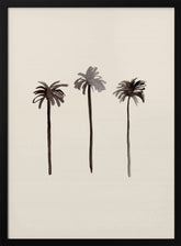 Palm Trees Ink Poster