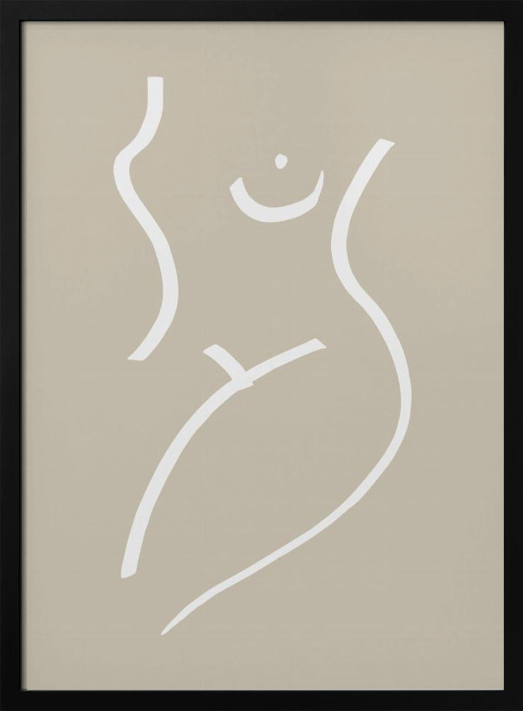 Body Sketch Sand Poster