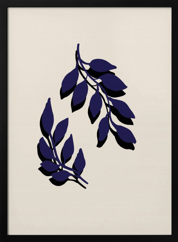 Blue Twigs Poster