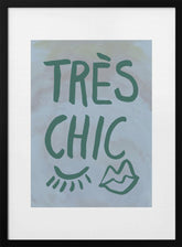 Très Chic Blue Frame Poster