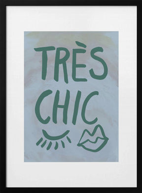 Très Chic Blue Frame Poster