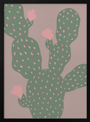 Green Cactus Poster