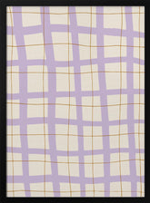 Lilac Grid Poster