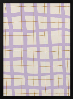 Lilac Grid Poster