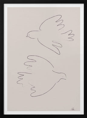 Two Doves Poster