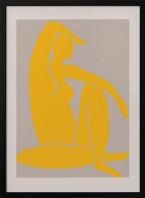 Yellow Figure Poster