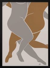 Lovers Beige Poster