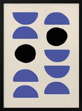 Blue Shapes Poster