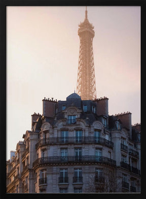 The peeking Eiffel Poster