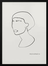 Abstract female portrait Poster