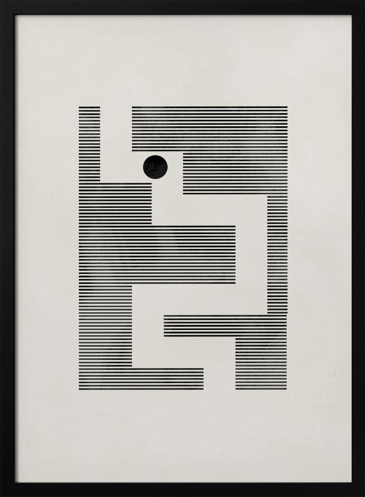 Minimalist maze Poster