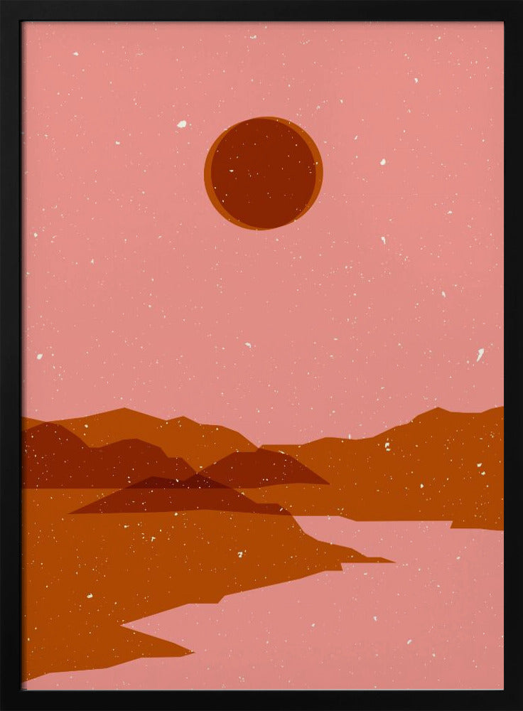 Moon  landscape Poster