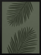 PALM LEAF 05 ALL GREEN Poster