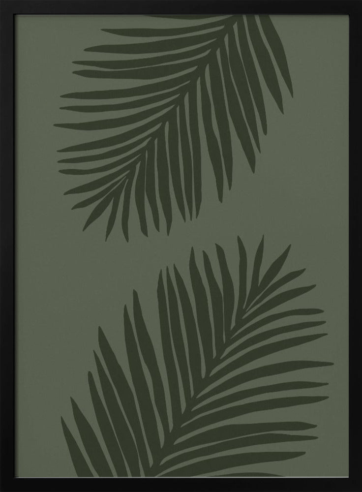 PALM LEAF 05 ALL GREEN Poster