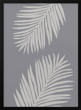 PALM LEAF 03 MEDIUM GRAY Poster