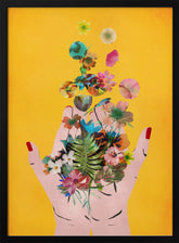 Frida`s Hand`s (Yellow Version) Poster