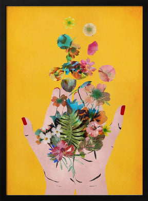 Frida`s Hand`s (Yellow Version) Poster