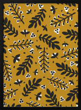 Branches And Berries (Yellow) Poster