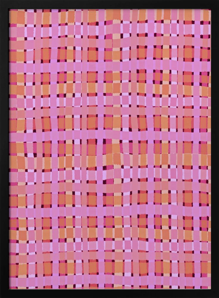 Pink Plaid Poster