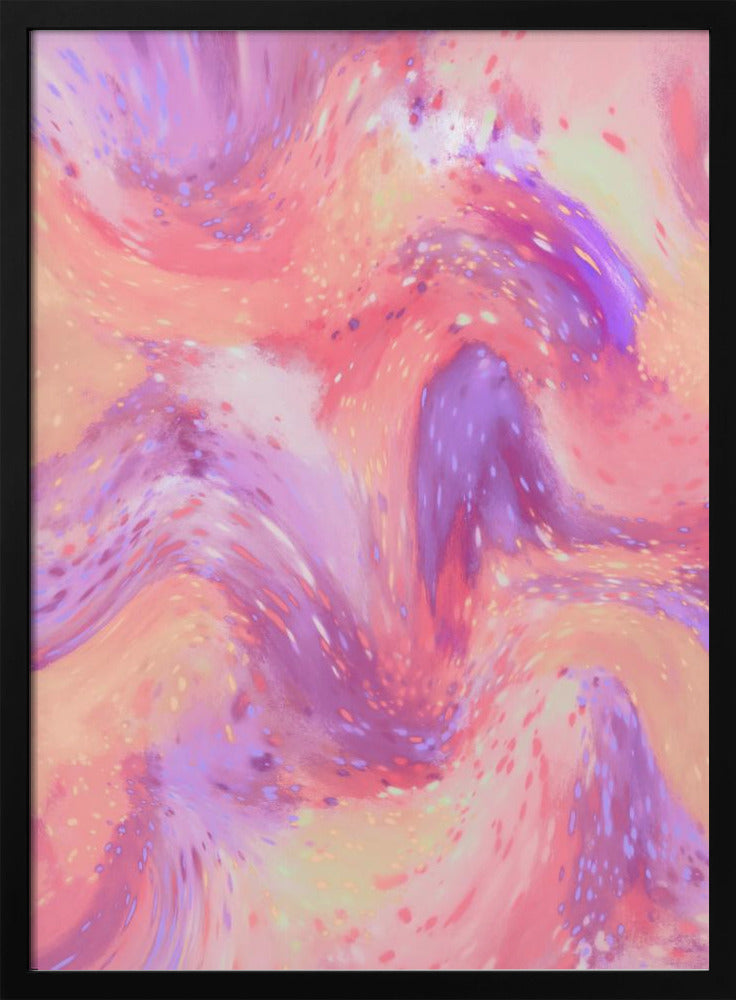 Pastel Space Pattern Poster