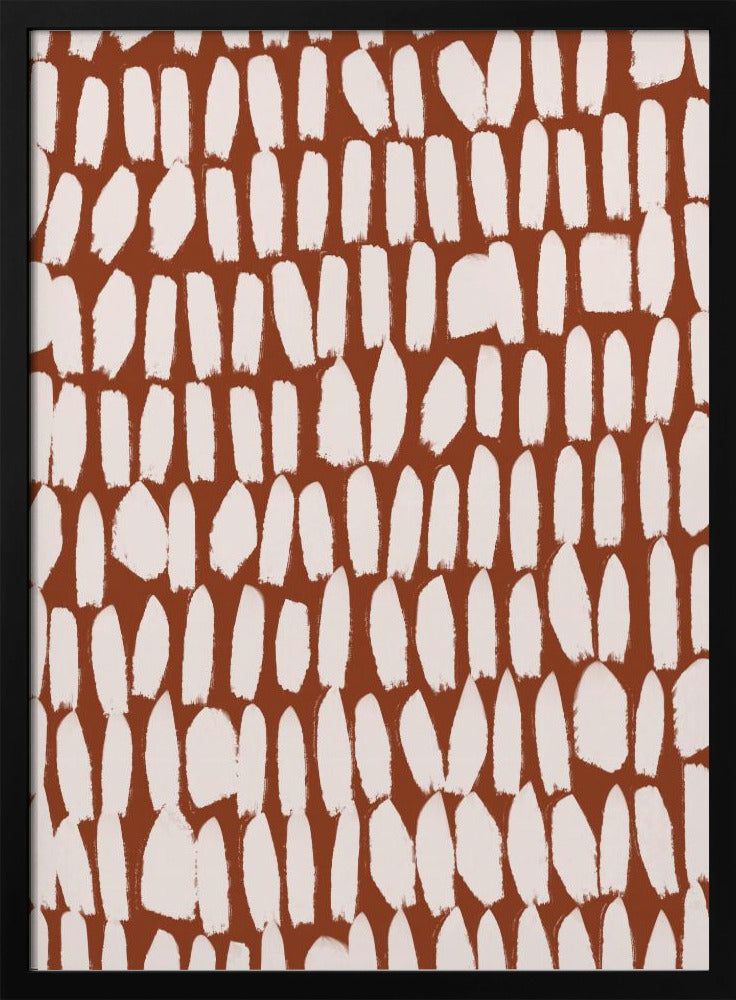 Simple White Strokes Poster