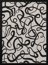 Simple Black Loops Pattern Poster