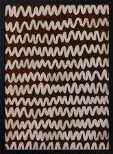 Beige ZigZag on Rusty Color Pattern Poster