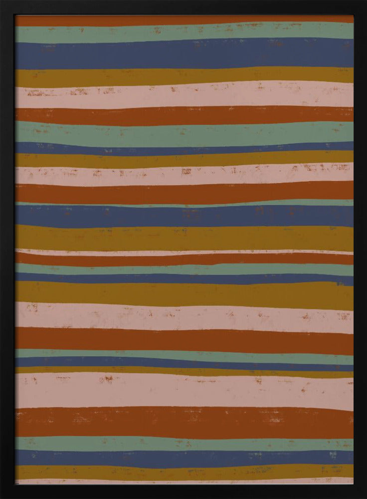 Ethno Colors Stripes Poster