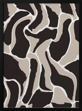 Brown Animal Pattern Poster