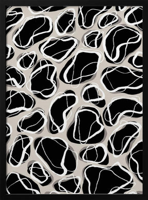 Back Stones Pattern Poster