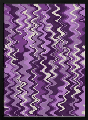 Purple Wavey Pattern Poster