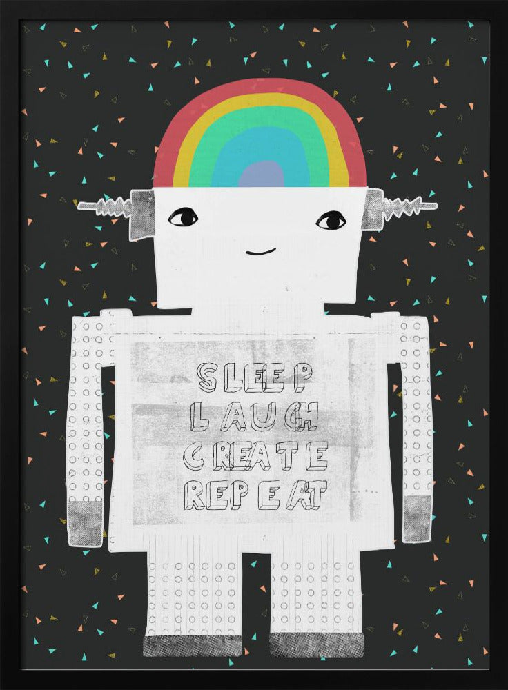 Sleep Laugh Create Repeat Poster