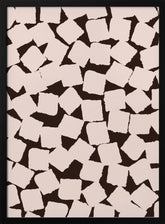 Beige Cubes Pattern Poster