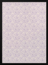 Cute Purple Flower Pattern Poster