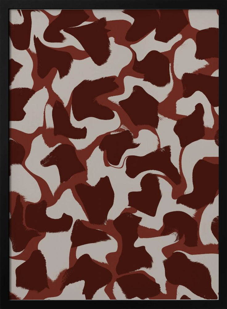 Brown Beige Fur Pattern Poster