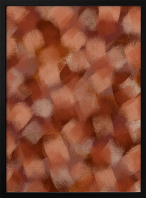 Spotted Brown Brush Strokes Poster